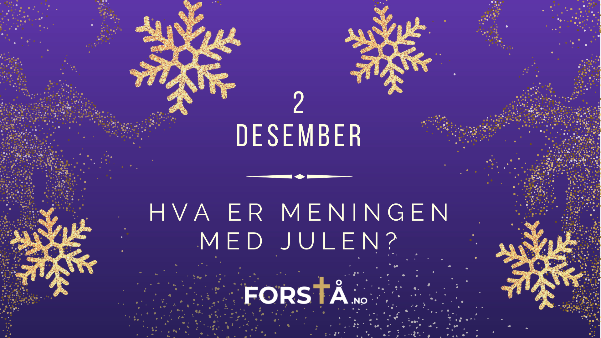 Hva er meningen med julen Hva er meningen med julen