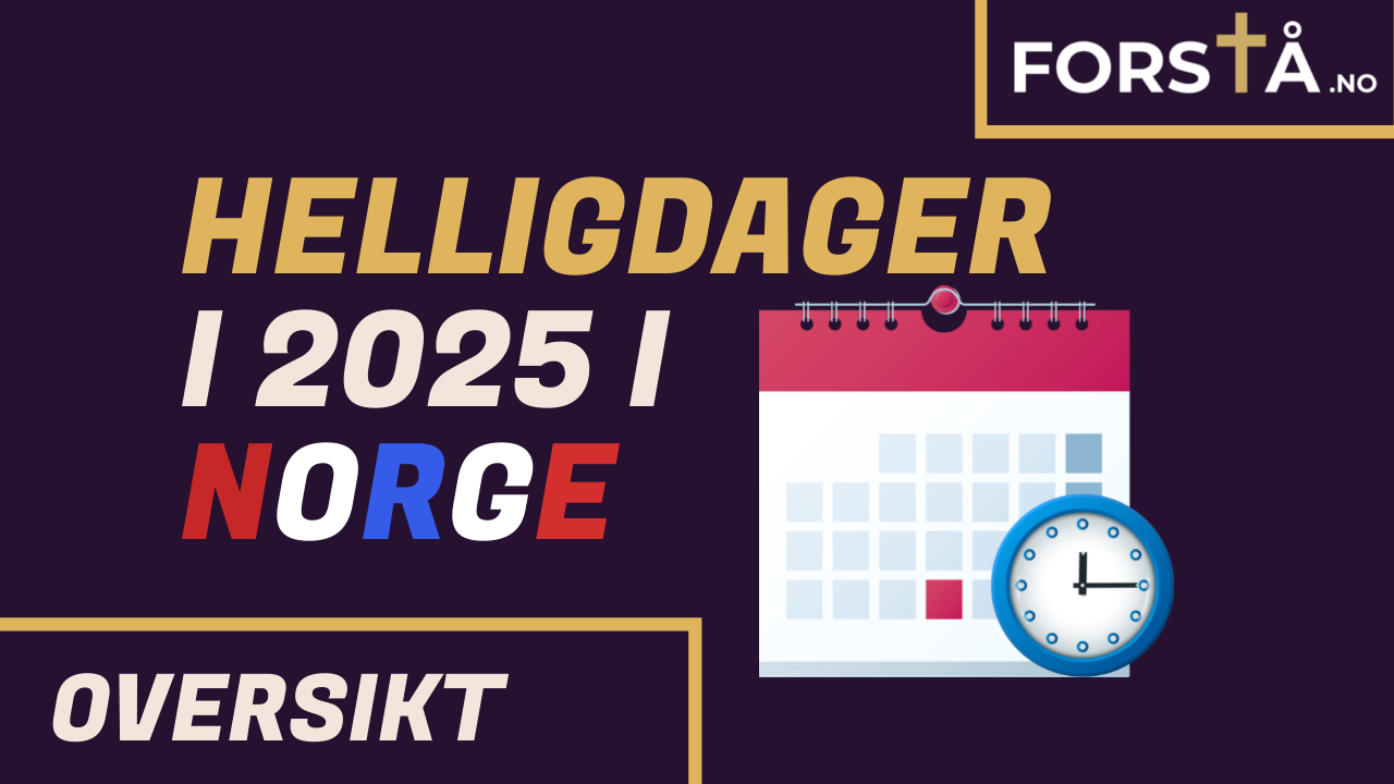 Helligdager i 2025 i Norge