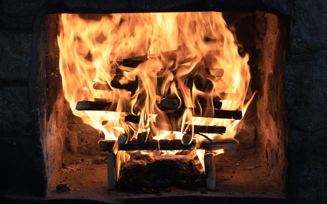 Photo Burning flames